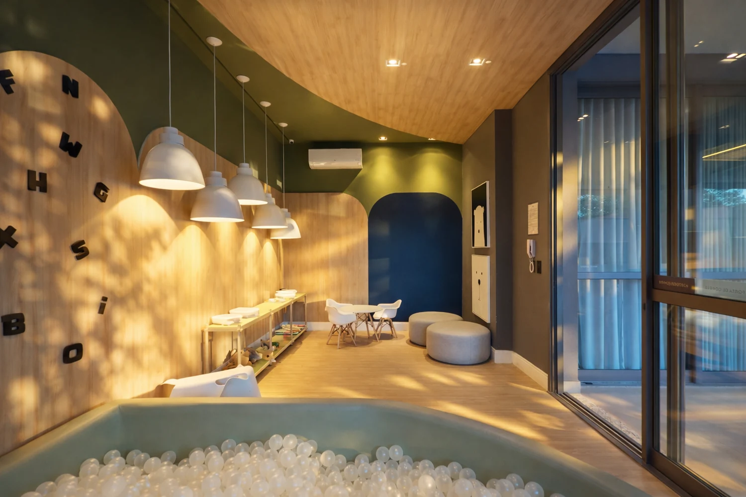 Espaço de convivência do Essence Residence